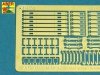 Aber 35A129 Mounts for additional ammunition boxes used on Soviet tanka like: T-54; T-55 or T-62 (1:35)